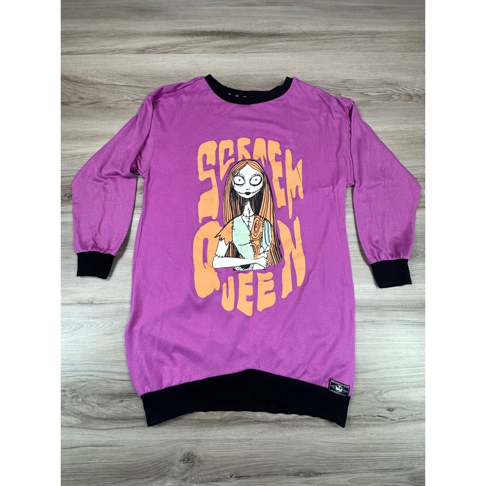 Disney Nightmare Before Christmas Sally Screen Queen Sleepwear Dress Purple  S‎